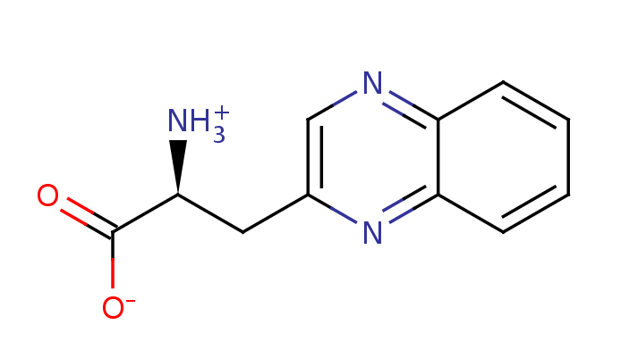 2D structure of 3-(2-quinoxalyl)-alanine