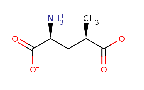 2D structure of 2s,4r-4-methylglutamate