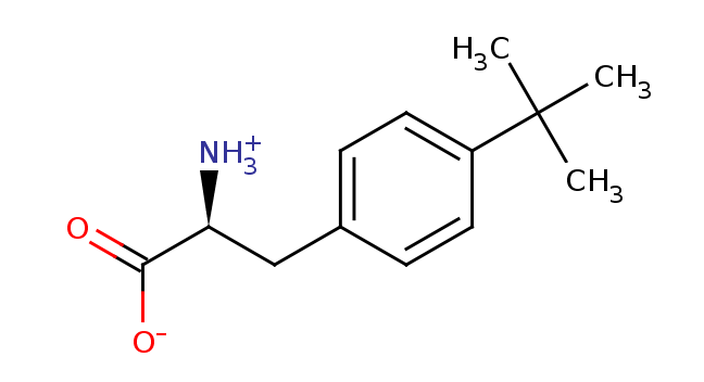 2D structure of 4-tert-butyl-phenylalanine