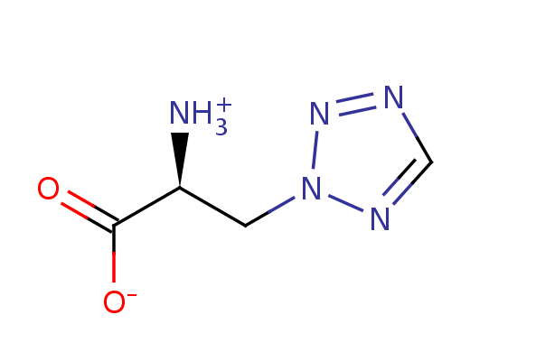 2D structure of 3-(2-Tetrazolyl)-alanine