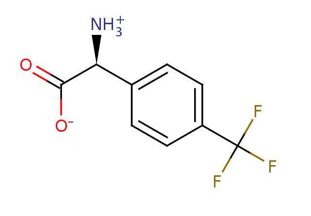 2D structure of 4-(Trifluoromethyl)-phenylglycine