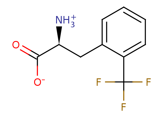 2D structure of 2-(Trifluoromethyl)-phenylalanine