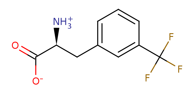 2D structure of 3-(Trifluoromethyl)-phenylalanine