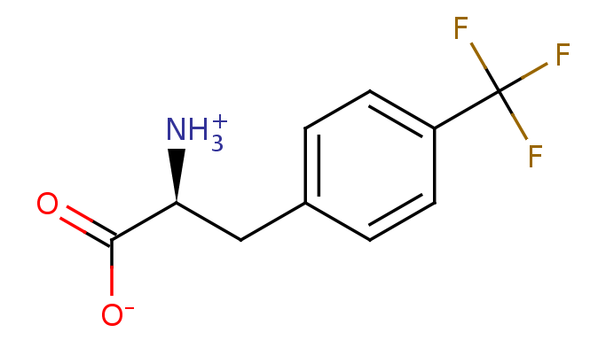 2D structure of 4-(Trifluoromethyl)-phenylalanine