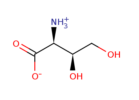 2D structure of 4-hydroxy-L-threonine