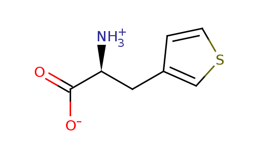 2D structure of 3-(3-thienyl)-alanine