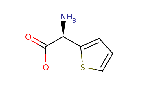 2D structure of 2-thienylglycine