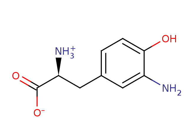 2D structure of 3-Amino-L-tyrosine