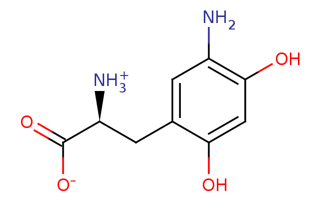 2D structure of 3-amino-6-hydroxy-tyrosine