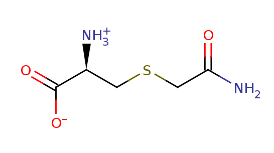 2D structure of Cysteine-s-acetamide