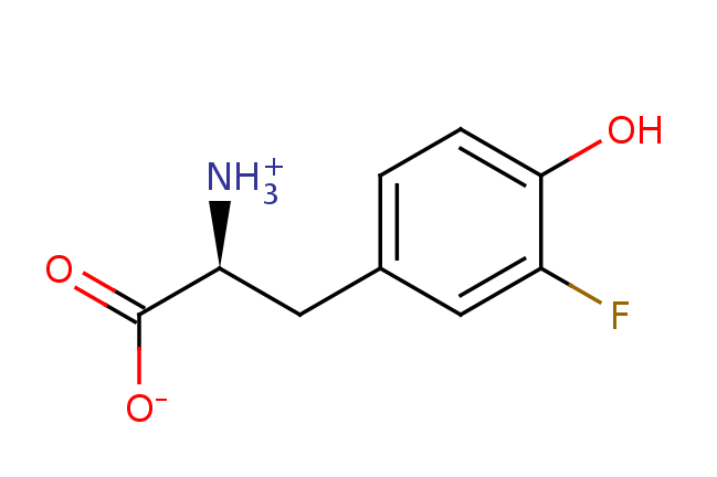 2D structure of 3-fluorotyrosine